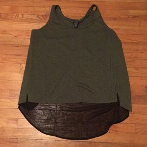 Tank top with see  through back